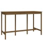 vidaXL Set de bar 9 piezas madera maciza de pino marrón miel