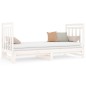 vidaXL Sofá cama extraíble madera maciza de pino blanco 2x(90x190) cm vidaXL Sofá cama extraíble madera maciza de pino blanco 2x(90x190) cm