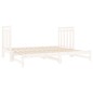 vidaXL Sofá cama extraíble madera maciza de pino blanco 2x(90x190) cm vidaXL Sofá cama extraíble madera maciza de pino blanco 2x(90x190) cm