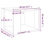 vidaXL Mesa de centro madera contrachapada roble Sonoma 40x40x30 cm vidaXL Mesa de centro madera contrachapada roble Sonoma 40x40x30 cm