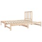 vidaXL Sofá cama extraíble madera maciza de pino 2x(90x190) cm vidaXL Sofá cama extraíble madera maciza de pino 2x(90x190) cm