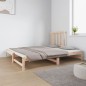 vidaXL Sofá cama extraíble madera maciza de pino 2x(90x190) cm vidaXL Sofá cama extraíble madera maciza de pino 2x(90x190) cm