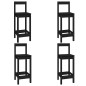vidaXL Set de bar 5 piezas madera maciza de pino negro vidaXL Set de bar 5 piezas madera maciza de pino negro