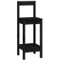 vidaXL Set de bar 5 piezas madera maciza de pino negro vidaXL Set de bar 5 piezas madera maciza de pino negro