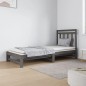 vidaXL Sofá cama extraíble madera maciza de pino gris 2x(90x190) cm vidaXL Sofá cama extraíble madera maciza de pino gris 2x(90x190) cm