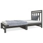 vidaXL Sofá cama extraíble madera maciza de pino gris 2x(90x190) cm vidaXL Sofá cama extraíble madera maciza de pino gris 2x(90x190) cm
