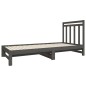 vidaXL Sofá cama extraíble madera maciza de pino gris 2x(90x190) cm vidaXL Sofá cama extraíble madera maciza de pino gris 2x(90x190) cm