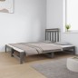 vidaXL Sofá cama extraíble madera maciza de pino gris 2x(90x190) cm vidaXL Sofá cama extraíble madera maciza de pino gris 2x(90x190) cm