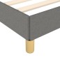 vidaXL Estructura de cama con cabecero de tela gris oscuro 90x190 cm vidaXL Estructura de cama con cabecero de tela gris oscuro 90x190 cm