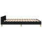 vidaXL Estructura de cama con cabecero de tela negro 140x190 cm vidaXL Estructura de cama con cabecero de tela negro 140x190 cm