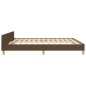 vidaXL Estructura de cama con cabecero de tela marrón 160x200 cm vidaXL Estructura de cama con cabecero de tela marrón 160x200 cm