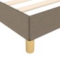 vidaXL Estructura de cama con cabecero de tela gris taupe 200x200 cm vidaXL Estructura de cama con cabecero de tela gris taupe 200x200 cm