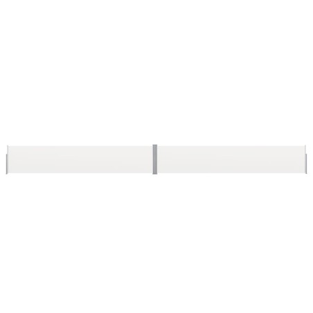 vidaXL Toldo lateral retráctil para patio color crema 140x1200 cm