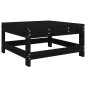 vidaXL Juego de sofás de jardín 5 piezas madera maciza de pino negro vidaXL Juego de sofás de jardín 5 piezas madera maciza de pino negro