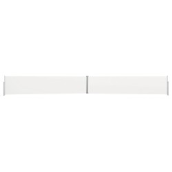 vidaXL Toldo lateral retráctil para patio color crema 140x1200 cm