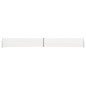 vidaXL Toldo lateral retráctil para patio color crema 140x1200 cm