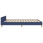 vidaXL Estructura de cama con cabecero de tela azul 140x190 cm vidaXL Estructura de cama con cabecero de tela azul 140x190 cm