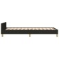 vidaXL Estructura de cama con cabecero de tela negro 90x190 cm vidaXL Estructura de cama con cabecero de tela negro 90x190 cm