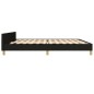 vidaXL Estructura de cama con cabecero de tela negro 200x200 cm vidaXL Estructura de cama con cabecero de tela negro 200x200 cm