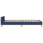 vidaXL Estructura de cama con cabecero de tela azul 80x200 cm vidaXL Estructura de cama con cabecero de tela azul 80x200 cm