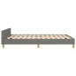 vidaXL Estructura de cama con cabecero de tela gris oscuro 140x190 cm vidaXL Estructura de cama con cabecero de tela gris oscuro 140x190 cm