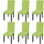 vidaXL Funda para silla elástica recta 6 unidades verde vidaXL Funda para silla elástica recta 6 unidades verde