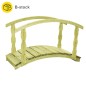 vidaXL Puente de jardín B-Stock madera de pino impregnada 170x74x105cm vidaXL Puente de jardín B-Stock madera de pino impregnada 170x74x105cm