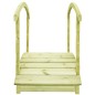 vidaXL Puente de jardín B-Stock madera de pino impregnada 170x74x105cm vidaXL Puente de jardín B-Stock madera de pino impregnada 170x74x105cm