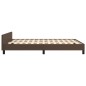 vidaXL Estructura de cama cabecero cuero sintético marrón 140x200 cm vidaXL Estructura de cama cabecero cuero sintético marrón 140x200 cm