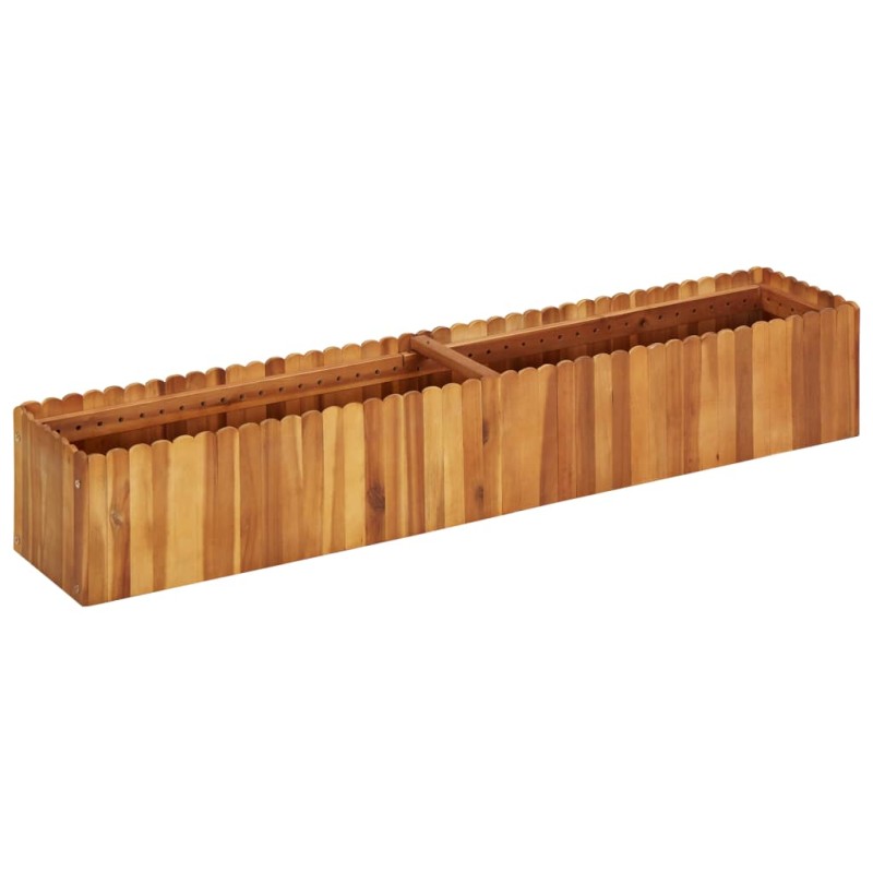 vidaXL Arriate de madera maciza de acacia 150x30x25 cm vidaXL Arriate de madera maciza de acacia 150x30x25 cm
