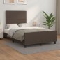 vidaXL Estructura de cama cabecero cuero sintético marrón 120x200 cm vidaXL Estructura de cama cabecero cuero sintético marrón 120x200 cm