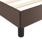 vidaXL Estructura de cama cabecero cuero sintético marrón 120x200 cm vidaXL Estructura de cama cabecero cuero sintético marrón 120x200 cm