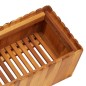 vidaXL Arriate de madera maciza de acacia 150x30x25 cm vidaXL Arriate de madera maciza de acacia 150x30x25 cm