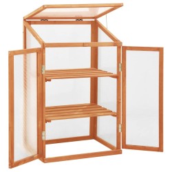 vidaXL Invernadero de madera de abeto 60x45x100 cm