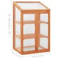vidaXL Invernadero de madera de abeto 60x45x100 cm vidaXL Invernadero de madera de abeto 60x45x100 cm