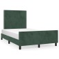 vidaXL Estructura cama con cabecero terciopelo verde oscuro 120x200 cm vidaXL Estructura cama con cabecero terciopelo verde oscuro 120x200 cm