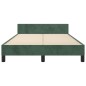 vidaXL Estructura cama con cabecero terciopelo verde oscuro 120x200 cm vidaXL Estructura cama con cabecero terciopelo verde oscuro 120x200 cm
