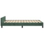 vidaXL Estructura cama con cabecero terciopelo verde oscuro 120x200 cm vidaXL Estructura cama con cabecero terciopelo verde oscuro 120x200 cm