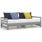 vidaXL Sofá cama extraíble madera maciza de pino gris 2x(90x200) cm vidaXL Sofá cama extraíble madera maciza de pino gris 2x(90x200) cm