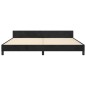 vidaXL Estructura de cama con cabecero de terciopelo negro 200x200 cm vidaXL Estructura de cama con cabecero de terciopelo negro 200x200 cm