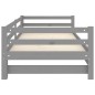 vidaXL Sofá cama extraíble madera maciza de pino gris 2x(90x200) cm vidaXL Sofá cama extraíble madera maciza de pino gris 2x(90x200) cm