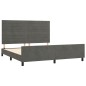 vidaXL Estructura cama con cabecero terciopelo gris oscuro 180x200 cm vidaXL Estructura cama con cabecero terciopelo gris oscuro 180x200 cm