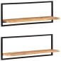 vidaXL Estantes de pared 2 unidades madera maciza acacia 100x24x35 cm vidaXL Estantes de pared 2 unidades madera maciza acacia 100x24x35 cm