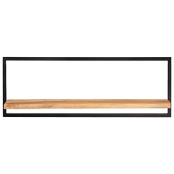 vidaXL Estantes de pared 2 unidades madera maciza acacia 100x24x35 cm 