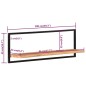 vidaXL Estantes de pared 2 unidades madera maciza acacia 100x24x35 cm vidaXL Estantes de pared 2 unidades madera maciza acacia 100x24x35 cm