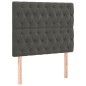 vidaXL Estructura cama con cabecero terciopelo gris oscuro 120x200 cm vidaXL Estructura cama con cabecero terciopelo gris oscuro 120x200 cm