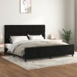 vidaXL Estructura de cama con cabecero de terciopelo negro 200x200 cm vidaXL Estructura de cama con cabecero de terciopelo negro 200x200 cm