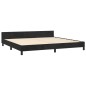 vidaXL Estructura de cama con cabecero de terciopelo negro 200x200 cm vidaXL Estructura de cama con cabecero de terciopelo negro 200x200 cm