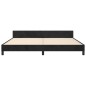 vidaXL Estructura de cama con cabecero de terciopelo negro 200x200 cm vidaXL Estructura de cama con cabecero de terciopelo negro 200x200 cm