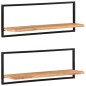 vidaXL Estantes de pared 2 unidades madera maciza acacia 100x24x35 cm vidaXL Estantes de pared 2 unidades madera maciza acacia 100x24x35 cm